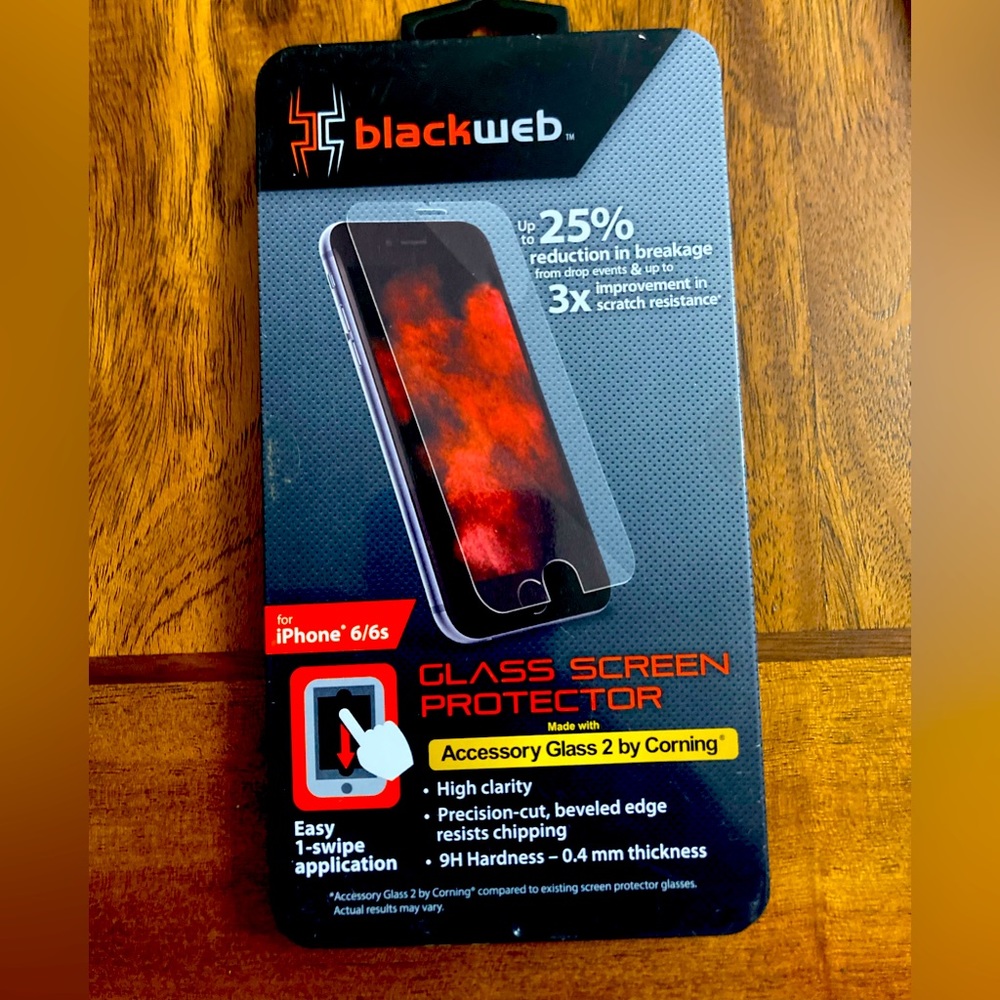 Blackweb Glass Screen Protector For iPhone SE/5S/5~Corning glass,180 Privacy NEW